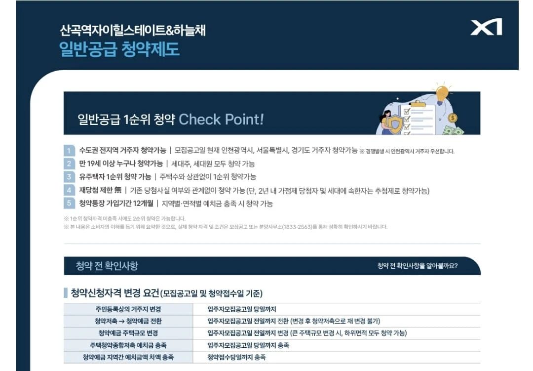 산곡역 자이힐스하늘채 분양가 분석 및 주변 시세 비교 정보